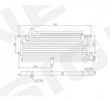 RC94328 Радіатор кондиціонера SIGNEDA підбір по vin на Brocar