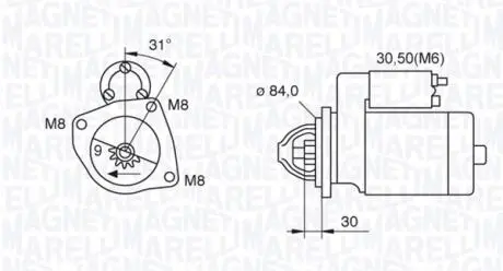 063521093070 Стартер MAGNETI MARELLI підбір по vin на Brocar