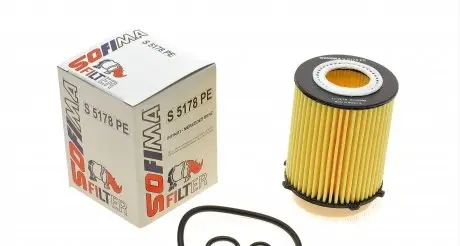S5178PE Фільтр масляний MB E-class (W212/A207)/C-class (W204/W205) 2.0i 11- (M270/M274) SOFIMA підбір по vin на Brocar