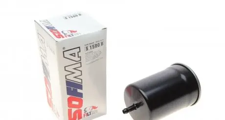 S1500B Фільтр паливний BMW 3 (E30/E36) 1.6-2.5 i 85-99/5 (E28/34) 1.8-3.8 i 77-96/7 (E32) 2.8-3.5 i SOFIMA підбір по vin на Brocar