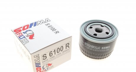 S6100R Фильтр масляный Lada/Ford Sierra/Scorpio 2.0/2.8/2.9 87-98 (низкий) SOFIMA подбор по vin на Brocar