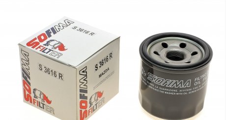 S3616R Фильтр масляный Mazda 3 1.5/2.0i /6 2.0/2.5i 13- SOFIMA підбір по vin на Brocar