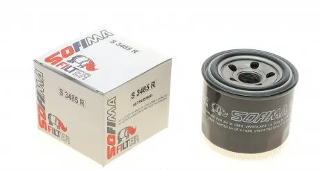 S3485R Фільтр масляний Kia/Mitsubishi/Subaru 03- SOFIMA підбір по vin на Brocar