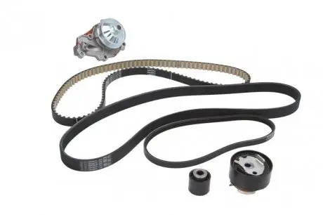 PK09080 Комплект ГРМ + помпа Citroen C1/C3/C4/Peugeot 2008/208/301 1.2 12-(118x16)(+AC) HEPU подбор по vin на Brocar