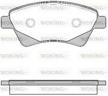 P876320 Колодки гальмівні дискові передні WOKING підбір по vin на Brocar