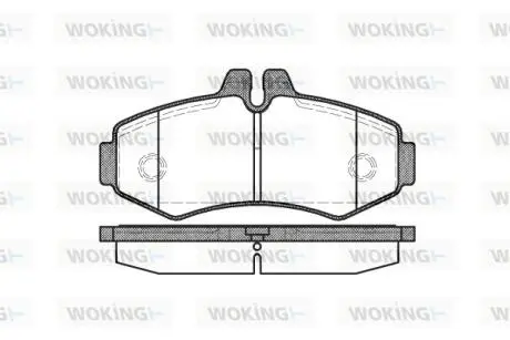 P601300 Колодки тормозные дисковые передние WOKING подбор по vin на Brocar
