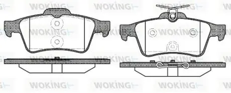 P942340 Колодки тормозные дисковые задние WOKING подбор по vin на Brocar