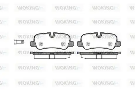 P1059300 Колодки гальмівні дискові задні WOKING підбір по vin на Brocar