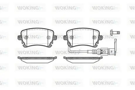 P997311 Колодки гальмівні дискові WOKING підбір по vin на Brocar