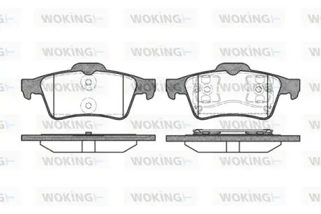 P942300 Колодки гальмівні дискові WOKING підбір по vin на Brocar