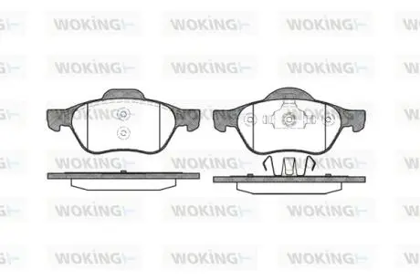 P862300 Колодки тормозные дисковые WOKING подбор по vin на Brocar