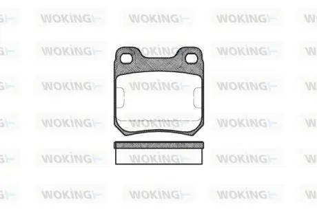 P339300 Колодки гальмівні дискові WOKING підбір по vin на Brocar
