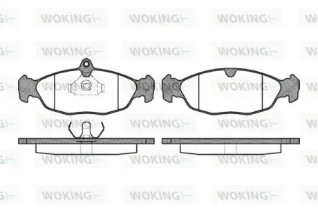 P293300 Колодки тормозные дисковые WOKING подбор по vin на Brocar