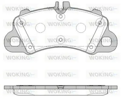 P1962300 Колодки гальмівні дискові WOKING підбір по vin на Brocar