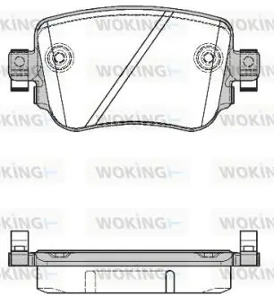 P1449308 Колодки гальмівні дискові WOKING підбір по vin на Brocar