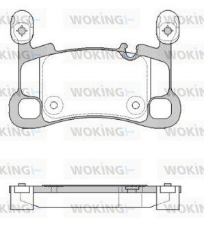 P1964300 Колодки тормозные дисковые WOKING підбір по vin на Brocar