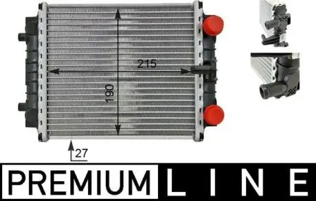 CR80000P Радіатор, система охолодження двигуна MAHLE / KNECHT підбір по vin на Brocar