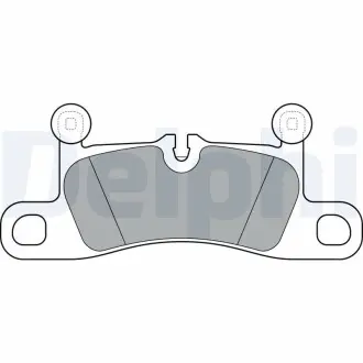 LP3298 Тормозные колодки дисковые DELPHI підбір по vin на Brocar