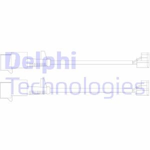 LZ0246 Контрольный контакт, контроль слоя тормозных колодок DELPHI підбір по vin на Brocar