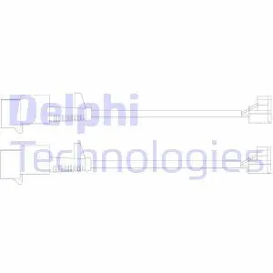 LZ0246 Датчик зносу, гальм.колодка DELPHI підбір по vin на Brocar