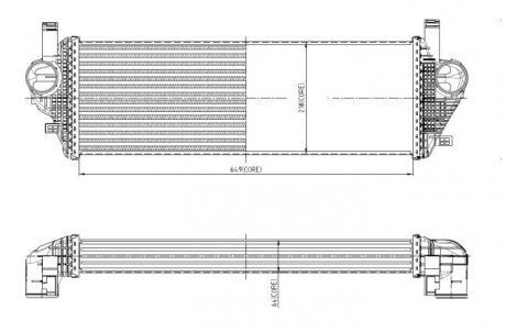 309074 INTERCOOLER JEEP GRAND CHEROKEE 3.0D 10- NRF підбір по vin на Brocar