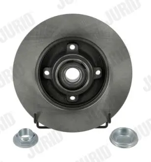 562374J1 Диск тормозной (задний) Citroen C3/C4 /Peugeot 207/307 05- (249х9) (d=30mm) (с подшипником) PRO JURID подбор по vin на Brocar