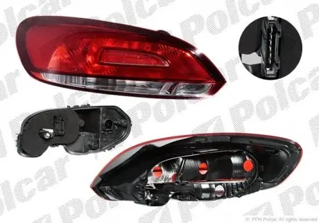 951187V Задній ліхтар SCIROCCO, 07.08- POLCAR підбір по vin на Brocar