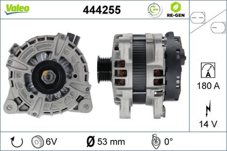 444255 ALTERNATOR JAGUAR LAND ROVER VALEO подбор по vin на Brocar