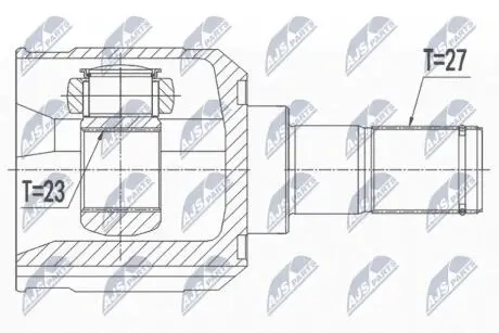 NPWHY546 Шарнір рівних кутових швидкостей NTY підбір по vin на Brocar