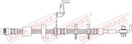 50725X Шланг гальмівний QUICK BRAKE підбір по vin на Brocar