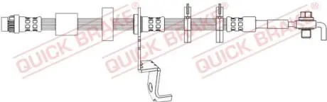 50726X Шланг гальмівний QUICK BRAKE підбір по vin на Brocar