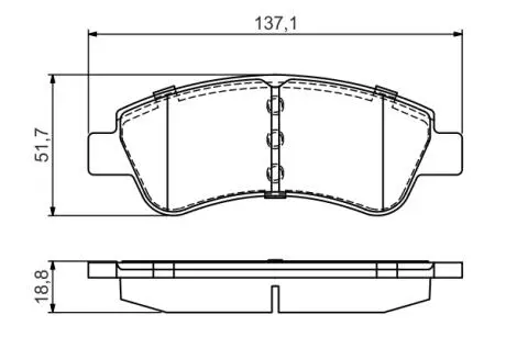 0986495430 Тормозные колодки пер.Citroen C4 (сист. BOSCH),Berlingo, Xasara BOSCH підбір по vin на Brocar