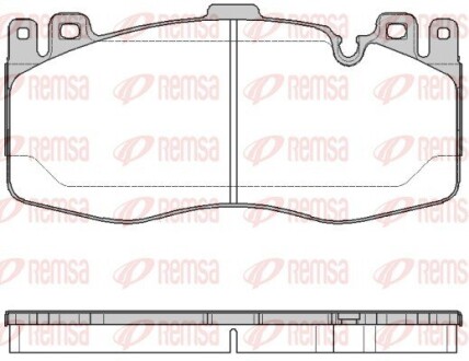 174200 Колодки гальмівні дискові REMSA підбір по vin на Brocar