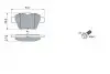 0986494099 Тормозные колодки задн. CITROEN C4 04- PEUGEOT 207/307 BOSCH підбір по vin на Brocar