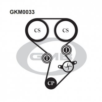 GKM0033 Комплект ремня ГРМ GMB GMB підбір по vin на Brocar
