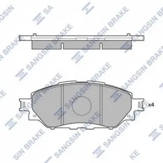 SP4243 Тормозные колодки Hi-Q (SANGSIN) підбір по vin на Brocar
