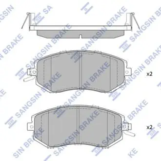 SP1553 Колодки передние Hi-Q (SANGSIN) подбор по vin на Brocar