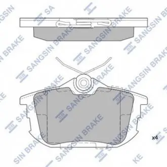 SP1531 Тормозные колодки Hi-Q (SANGSIN) подбор по vin на Brocar
