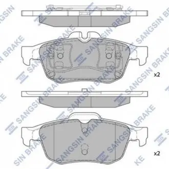 SP1396 Тормозные колодки Hi-Q (SANGSIN) подбор по vin на Brocar