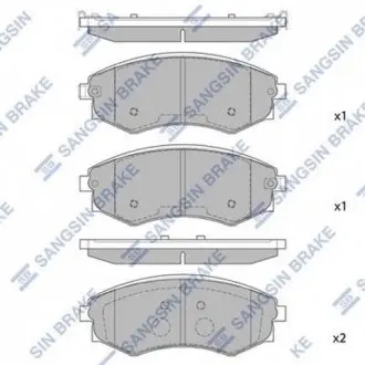 SP1144 Тормозные колодки Hi-Q (SANGSIN) подбор по vin на Brocar