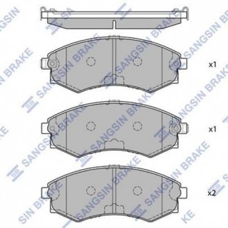 SP1054F Тормозные колодки Hi-Q (SANGSIN) подбор по vin на Brocar