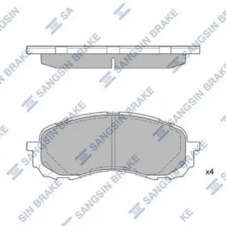 SBSP1629 Тормозные колодки Hi-Q (SANGSIN) подбор по vin на Brocar