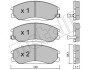 Колодки тормозные (передние) Hyundai Santa Fe/Trajet 00-12/Ssangyong Actyon/Kyron 05-/Rexton 02- 22-0364-0
