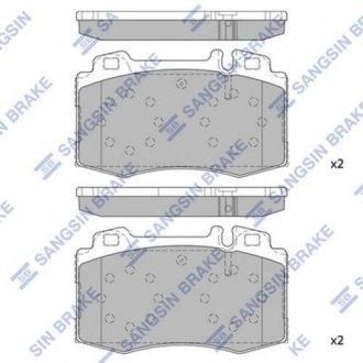 SP2193 Тормозные колодки Hi-Q (SANGSIN) подбор по vin на Brocar