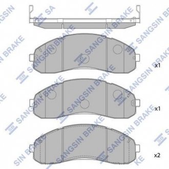 SP1148 Тормозные колодки Hi-Q (SANGSIN) подбор по vin на Brocar