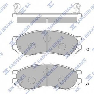SP1128 Тормозные колодки Hi-Q (SANGSIN) підбір по vin на Brocar