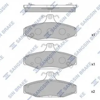 SP1066 Тормозные колодки Hi-Q (SANGSIN) подбор по vin на Brocar