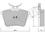 2206020 Колодки тормозные (задние) Citroen C5 08-/Peugeot 407 04-/607 00-11 METELLI підбір по vin на Brocar