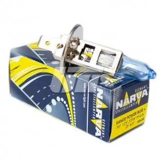 48630S2 К-кт автоламп H1 RPB + 12V NARVA 55W P14,5s (White 3700K) NARVA підбір по vin на Brocar