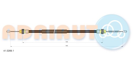 4102691 Тросик стояночного тормоза Adriauto ADRIAUTO подбор по vin на Brocar